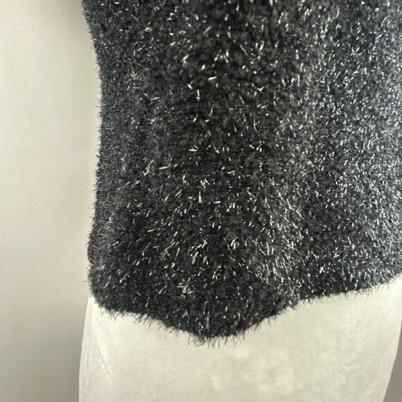 San Francisco metallic black knit festive top – Small - Picture 4 of 7